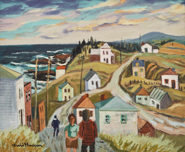Artwork by Henri Leopold Masson, Pointe à la frêgate, Gaspésie