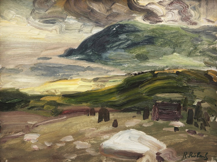 Artwork by René Richard, Coastal Landscape