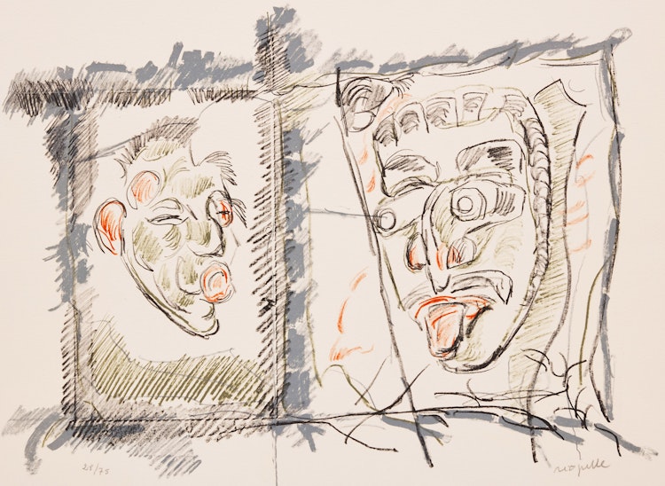 Artwork by Jean Paul Riopelle, Masques, 1979