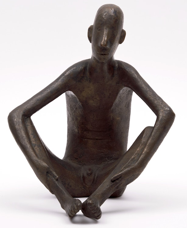 Artwork by Gerhard Marcks, Sitting Boy