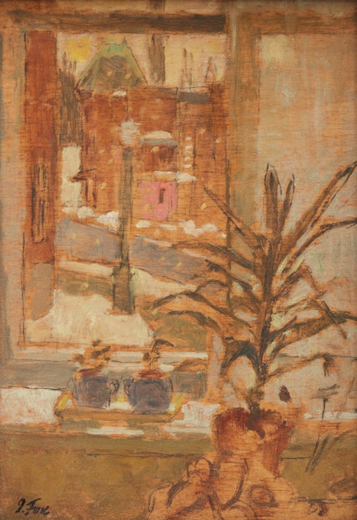 Artwork by John Richard Fox, Côte-des-Neiges Road, Montreal