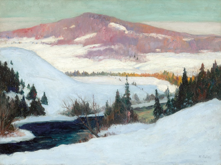Artwork by Maurice Galbraith Cullen, Winter, Mont Tremblant