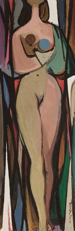Artwork by Jack Hamilton Bush, Nude, March 1954