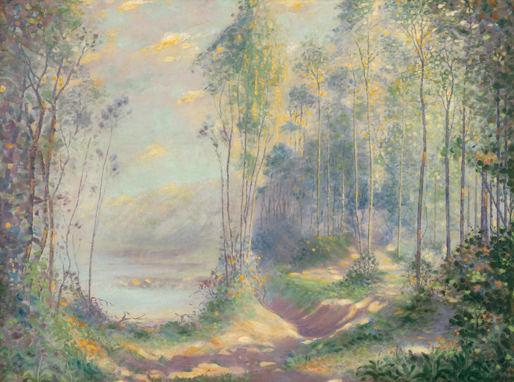 Artwork by Lionel LeMoine FitzGerald, Pastoral Landscape, circa 1914-1917