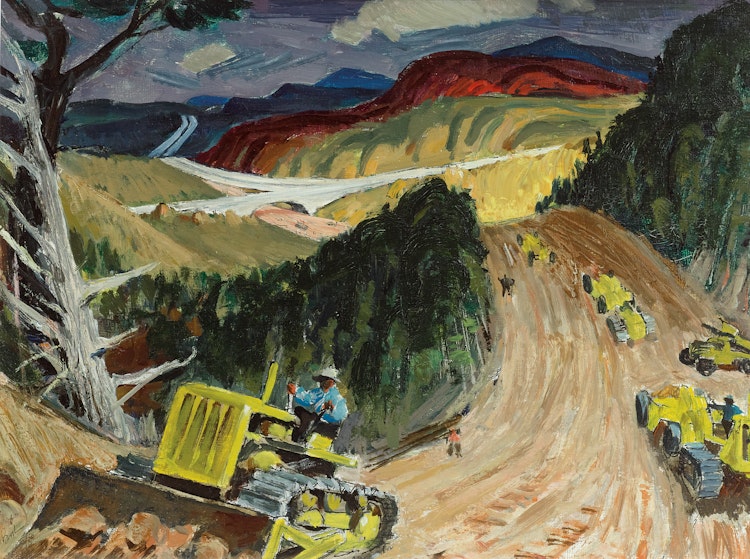 Artwork by Jack Hamilton Bush, Highways, circa 1958