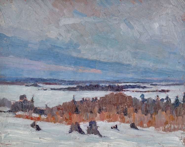 Artwork by Franklin Carmichael, Winter Landscape