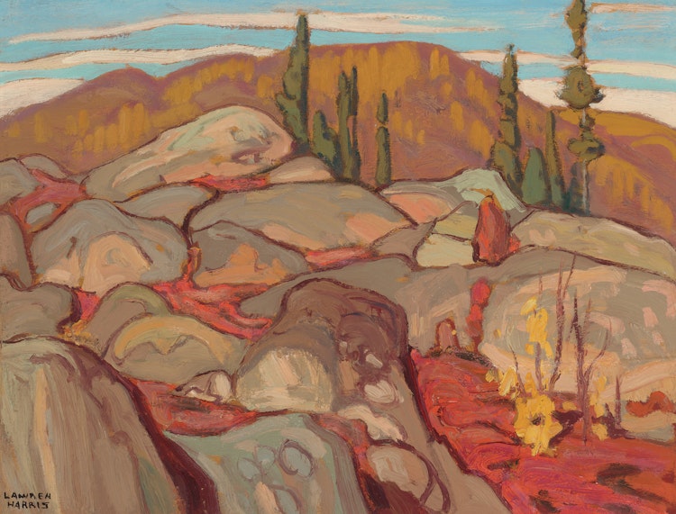 Artwork by Lawren Stewart Harris, In From North Shore of Lake Superior, 1921