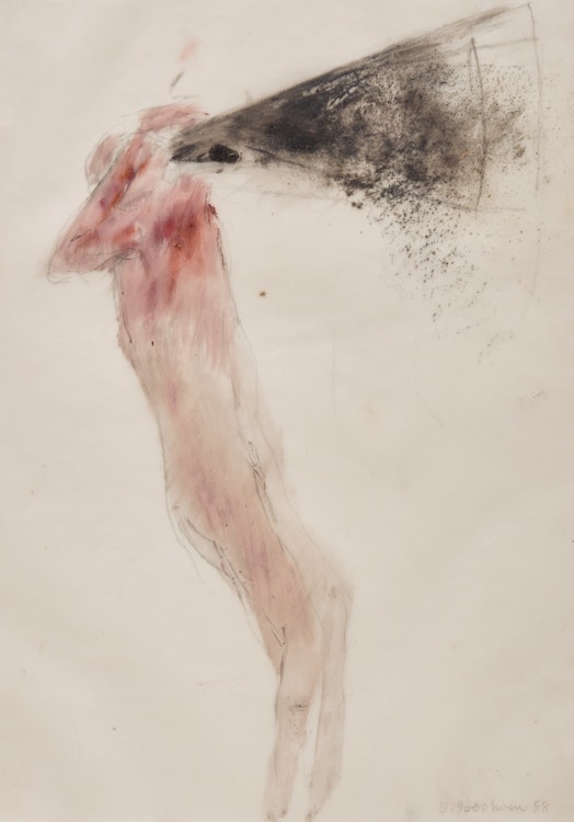 Artwork by Betty Roodish Goodwin, Sans titre (Figure with Megaphone)