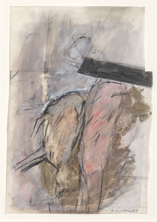 Artwork by Betty Roodish Goodwin, Untitled (Figure/Animal Series)