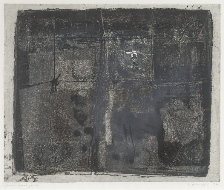 Artwork by Betty Roodish Goodwin, Black Parcel