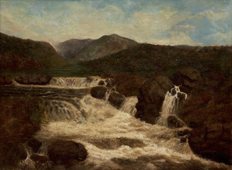 Artwork by Edmund Marriner Gill, Waterfall