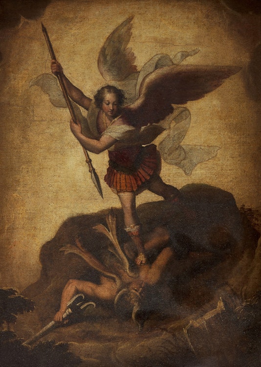 Artwork by After Raphael Sanzio, Saint Michael Vanquishing Satan