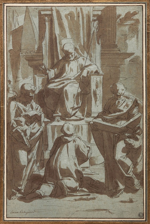 Artwork by Manner of Luca Cambiaso, Adoration of Christ