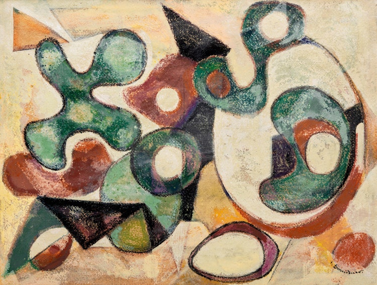 Artwork by Fritz Brandtner, Hot-Wax Painting, 1968