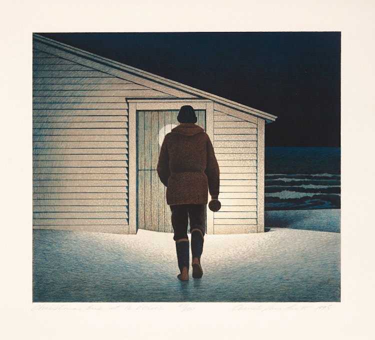 Artwork by Christopher Pratt, Christmas Eve at 12 O'Clock; Christopher Pratt: Personal Reflections on a Life in Art