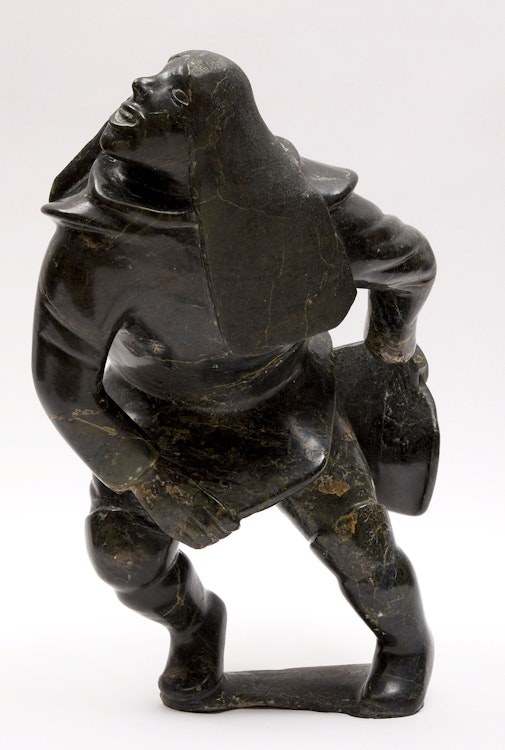 Artwork by Qavaroak Tunnillie, Woman Dancing
