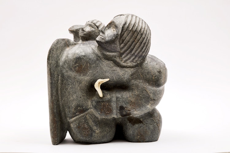 Artwork by Paul Toolooktook, Spirit and Child