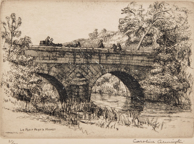 Artwork by Caroline Helena Armington, Le Petit Point à Monet; Le Vieux Puits: Musée de Cluny, Paris