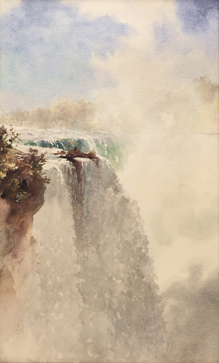 Artwork by Lucius Richard O'Brien, Horseshoe Falls, Niagara, 1893