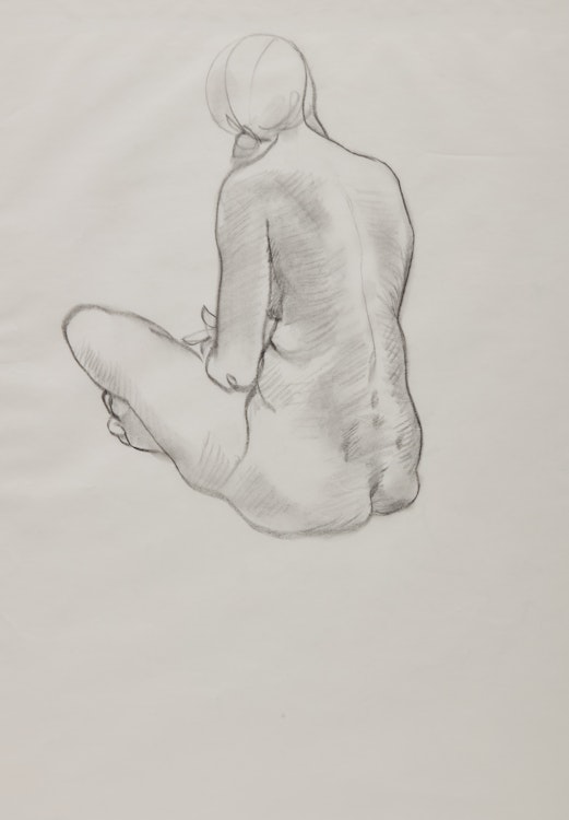 Artwork by Gerald Trottier, Female Figure