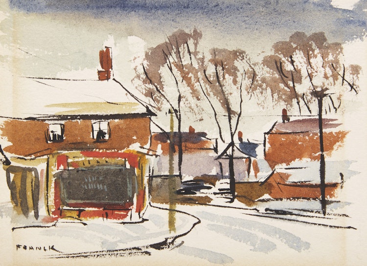 Artwork by Albert Jacques Franck, Street Views