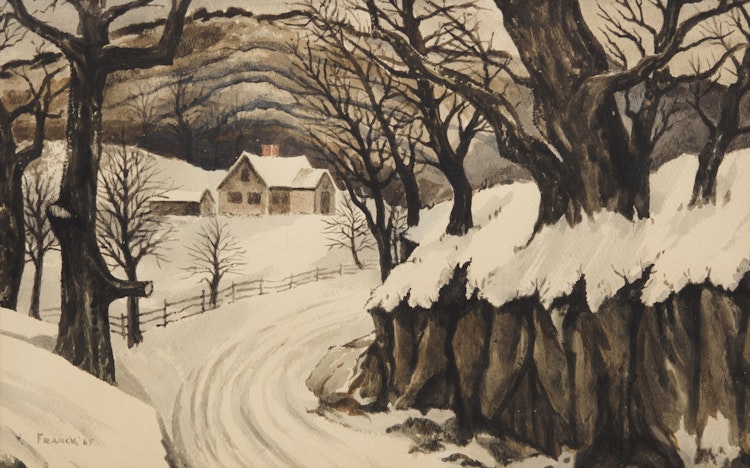 Artwork by Albert Jacques Franck, Untitled, Winter Landscape