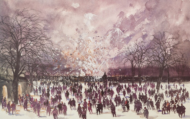 Artwork by Molly Lamb Bobak, First Night