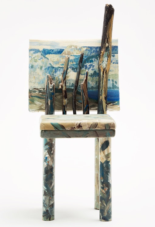 Artwork by Judith Livingston, Frank Johnston c. 1920 (Fire Swept, Algoma)