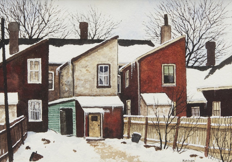 Artwork by John Kasyn, Behind Ontario Street