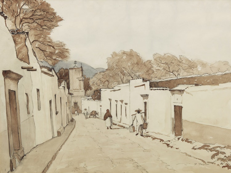 Artwork by Frederick Bourchier Taylor, El Chorro, San Miguel