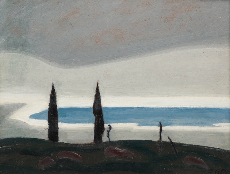 Artwork by Frederick Grant Banting, Landscape with Trees