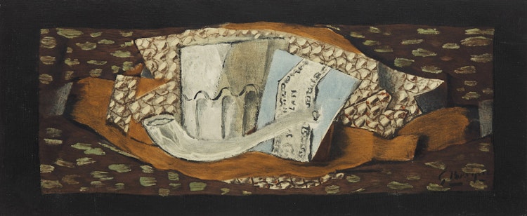 Artwork by After Georges Braque, Nature morte au verre et à la pipe