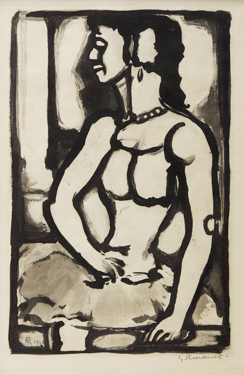 Artwork by Georges Rouault, Two Works from the Portfolio Cirque de l'étoile filante