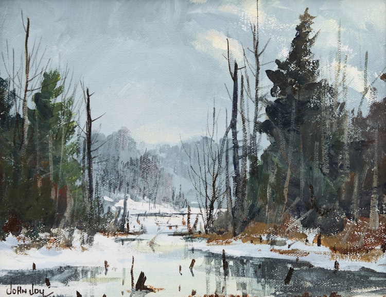 Artwork by John Joy, Holly's Pond
