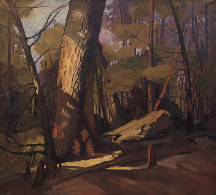 Artwork by Frederick Alexander Fraser, Untitled (Fox Lake Woodland Cathedral), circa 1955