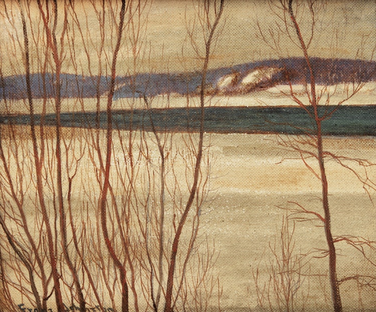 Artwork by Frank Hans Johnston, Gold and Grey