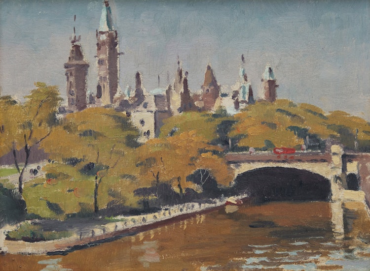 Artwork by Robert Wakeham Pilot, The House of Commons, Ottawa (Royal Presentation Picture)
