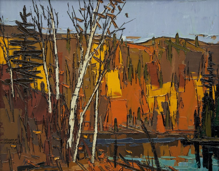 Artwork by Thomas Frederick Haig Chatfield, Fall Birch