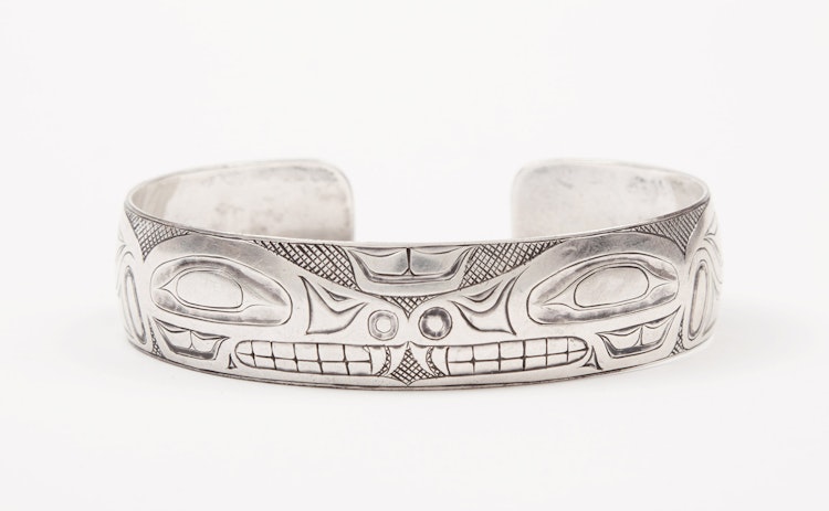 Artwork by Bill Ronald Reid, Split Tail Whale Bracelet