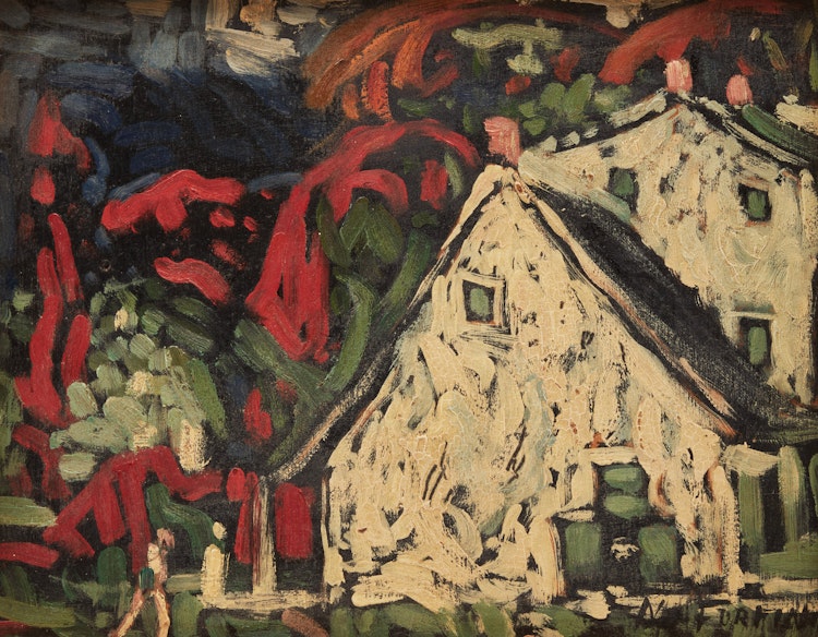 Artwork by Marc-Aurèle Fortin, House in St. Rose