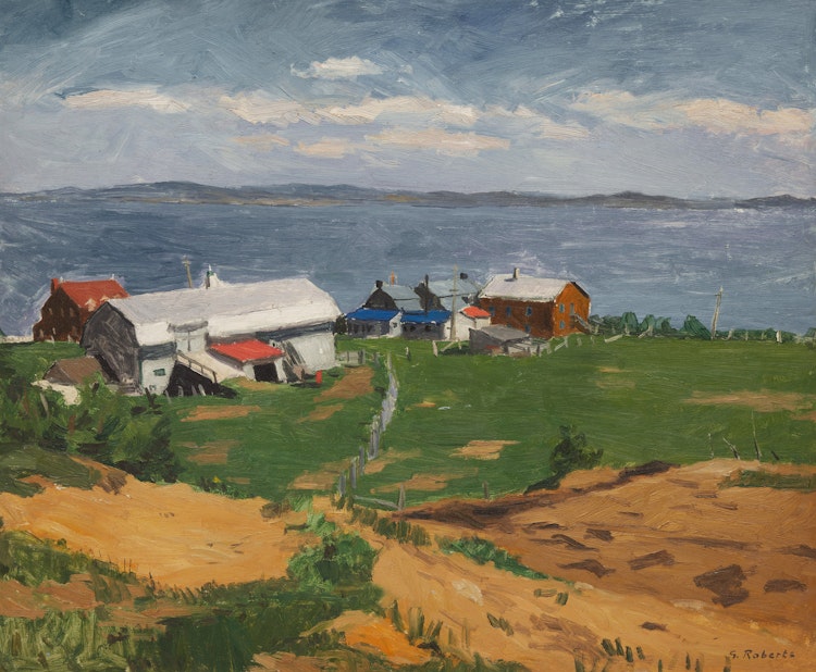 Artwork by William Goodridge Roberts, Ferme bas du fleuve