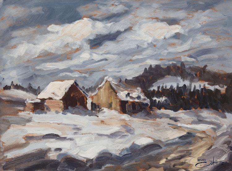 Artwork by Bruno Côté, Winter Landscape