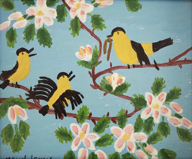 Artwork by Maud Lewis, Three Birds