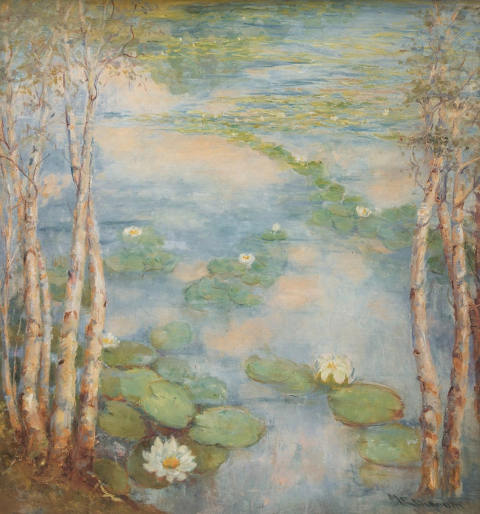 Artwork by Mary Ella Dignam, Waterlilies