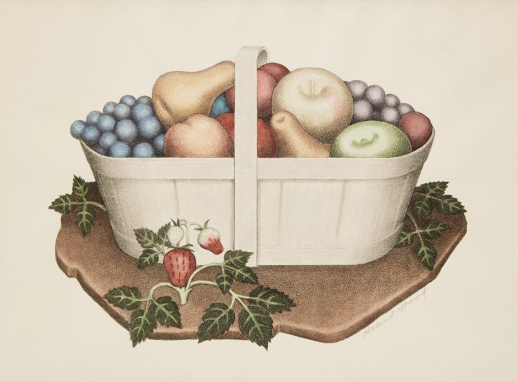 Artwork by Grant Wood, Fruits (Cole 7)