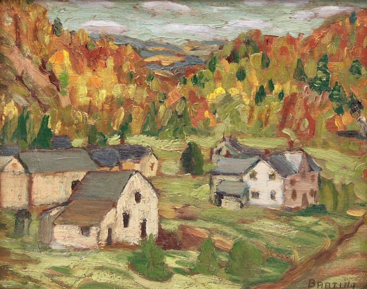 Artwork by Frederick Grant Banting, Farm in Caledon