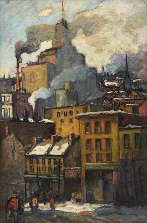 Artwork by George Paginton, Empire Brass Store, circa 1932