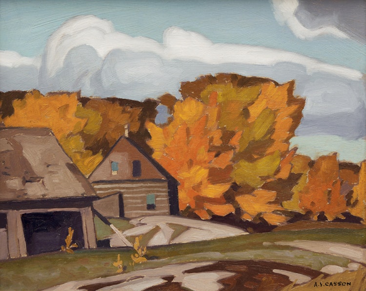 Artwork by Alfred Joseph Casson, Old Farm Near Wilberforce