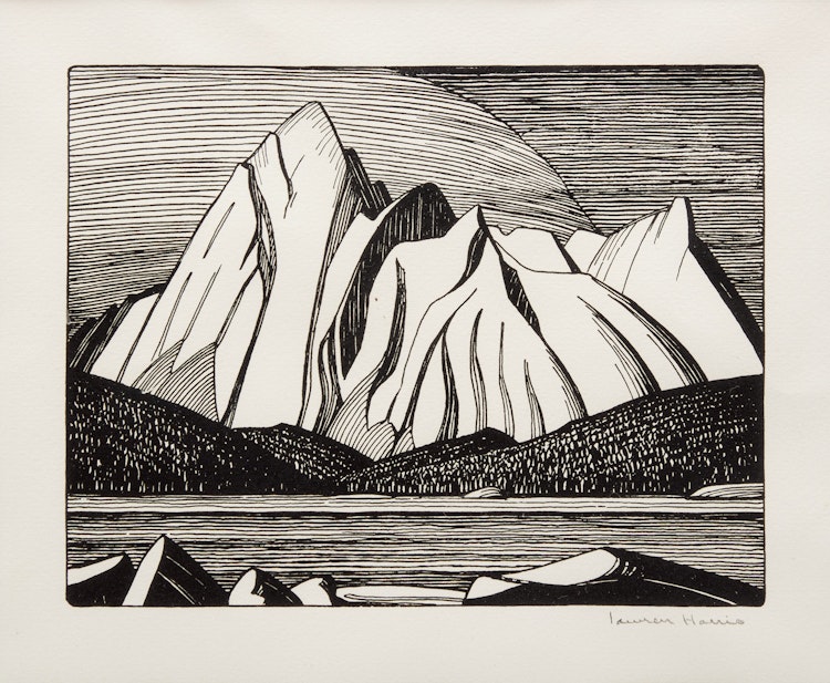 Artwork by Lawren Harris, Mount Sampson, Jasper Park