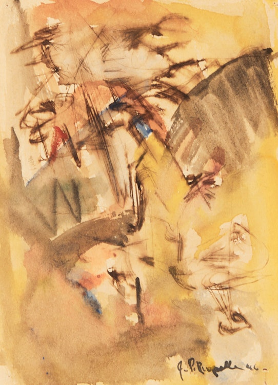 Artwork by Jean Paul Riopelle, Composition 1946